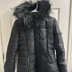 BRAND NEW  Nautica Women’s Size M Cold Weather Jacket With Faux Fur