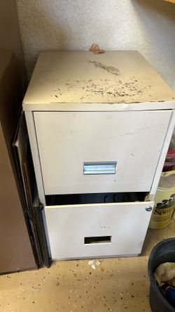 Two drawer file cabinet