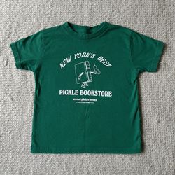 New York’s Best Pickle Bookstore Tee – Kids Small