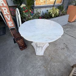 Marble top dining table