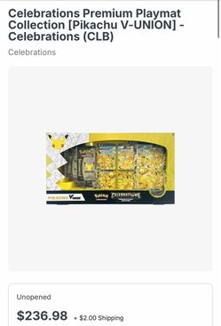 Pokémon Celebrations Pikachu V-UNION Premium Playmat Collection