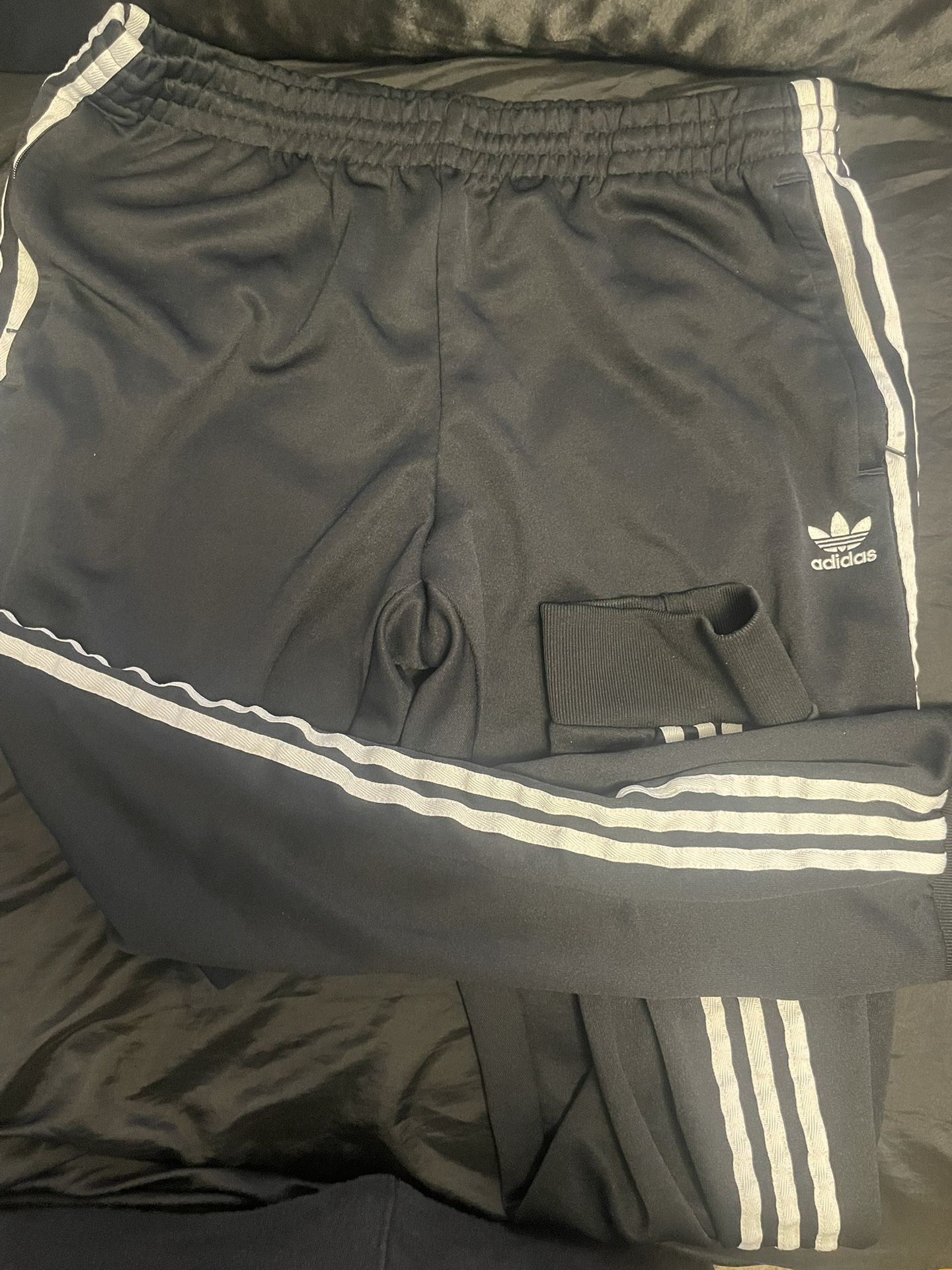 Black & Blue Adidas Mens Sweatpants Joggers XL