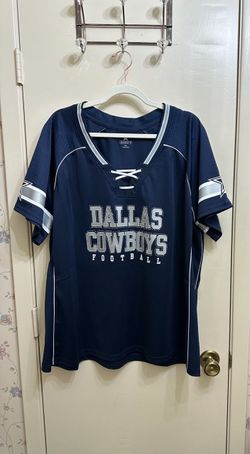 Womens Dallas Cowboys NFL Avery Bling Lace Up Jersey Size 3X