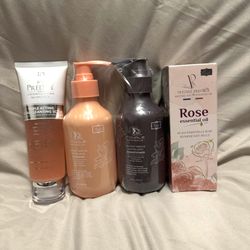 Luxury Rose Oil , Shampoo and Conditioner & Triple Acting Facial Scrub MSRP $735