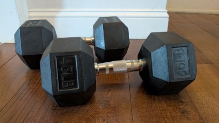 45 lb dumbbells