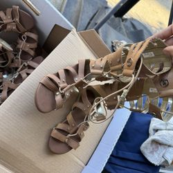 MK Michael Kors Brown Gladiator Sandals Size 12 $20 Each Pair