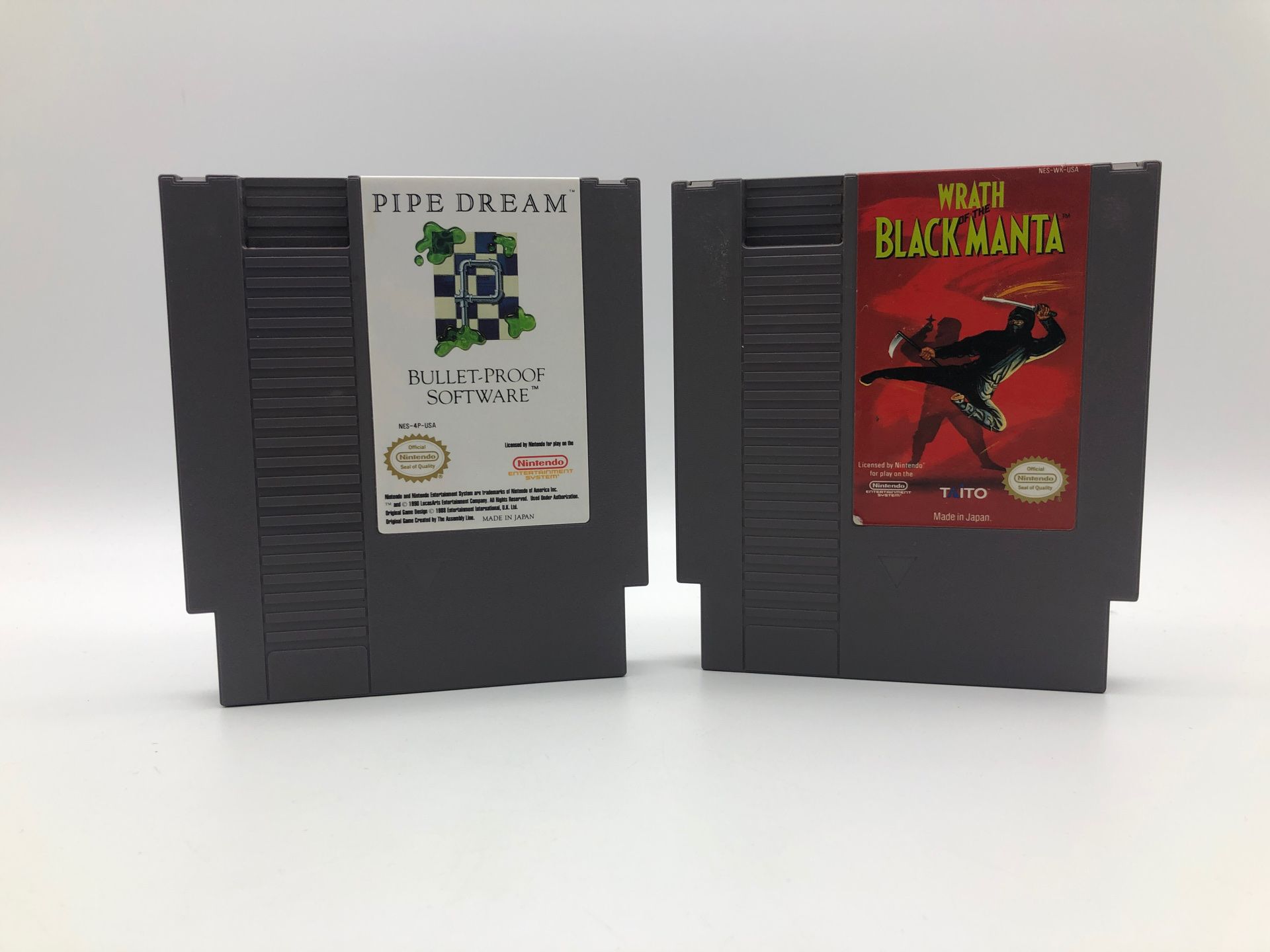Nintendo NES | 2 games pipe dream and Wrath black manta