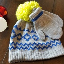 boys beanie with gloves new size toddler