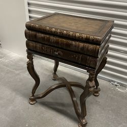 Book Stack Accent Side Table