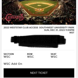 Chihuahuas Baseball Tickets (5)