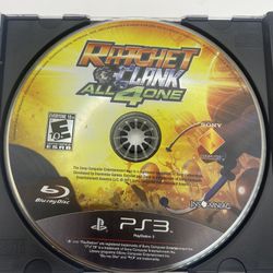 Sony PlayStation 3 PS3 Ratchet Clank All 4 One Disc Only Insomniac Tested 2011