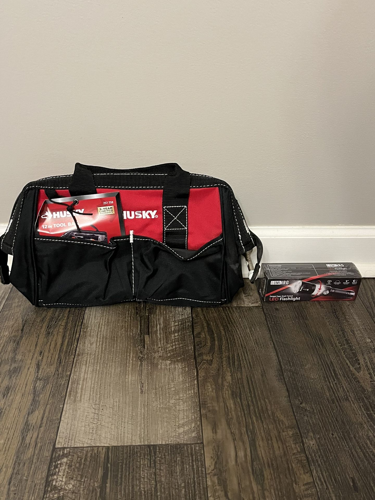 Tool Bag And Flashlight