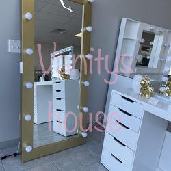 Full Body Mirror Gold