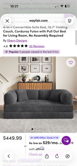Foldable Sofa Bed