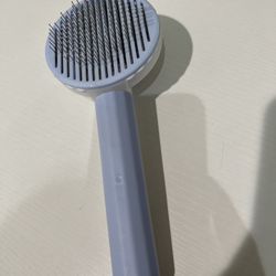 Cat Dog Grooming Brush, Round Needle, One Button, Easy Clean