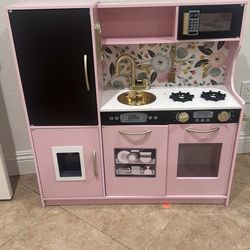 cocina de niña color pink