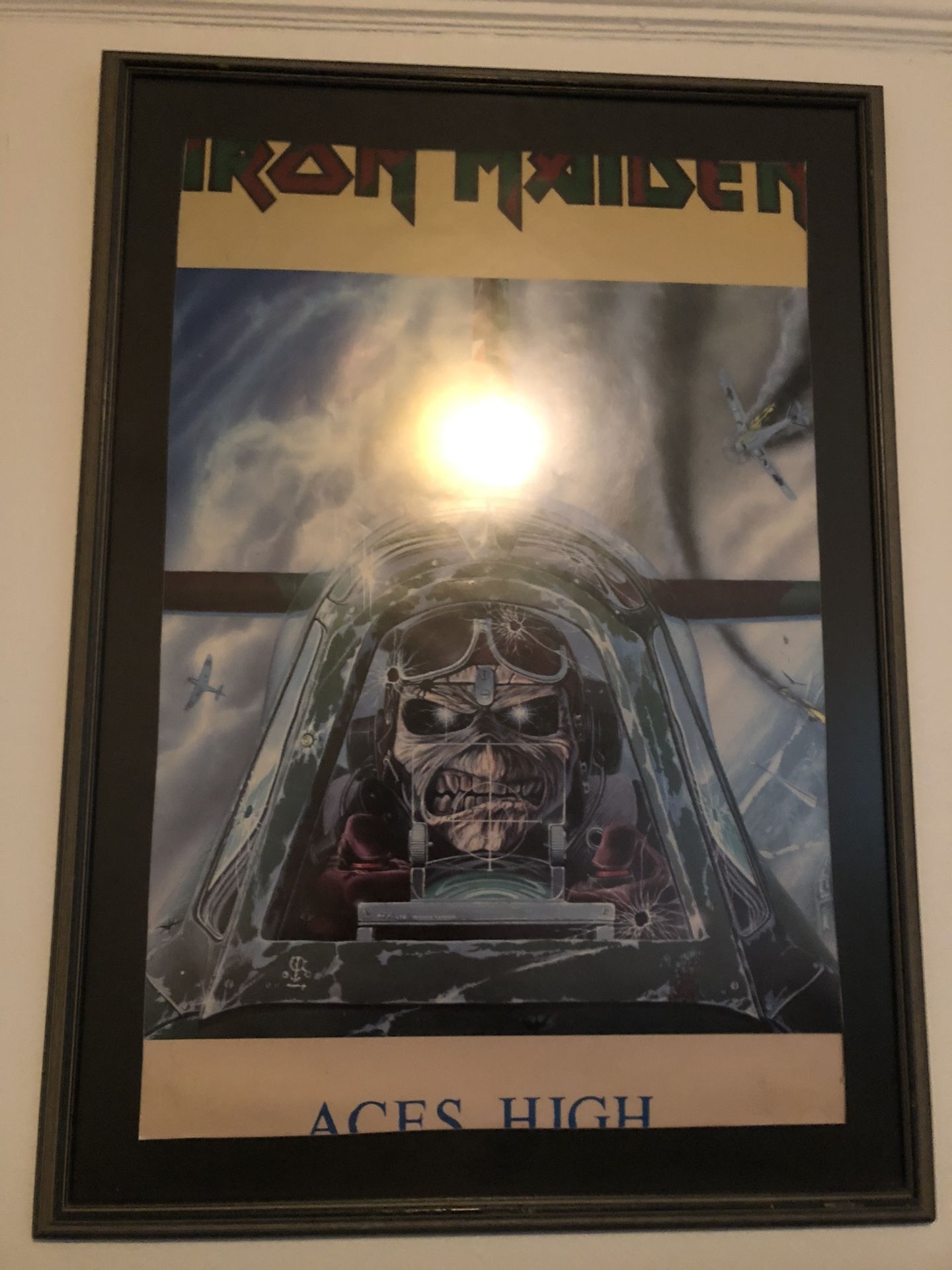 Iron Maiden Aces High Original Poster 1984 I Think