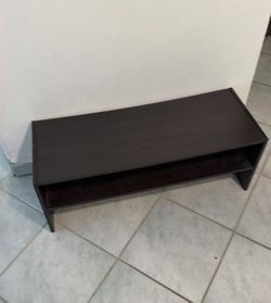 Shoe rack dark brown wood