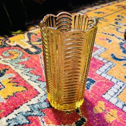 Vintage Amber Vase