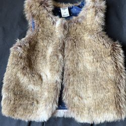 Oshkosh Brown Fur Vest