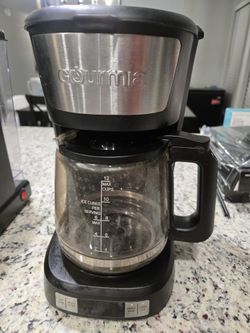 Gourmia Drip Coffee Maker - 12 Cup, One-Touch Operation, Pause & Serve, Automatic Keep Warm, Water Window