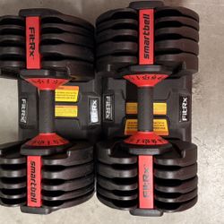 FitRx SmartBell Adjustable Dumbbells – Pair – Up to 52.5 lbs Each