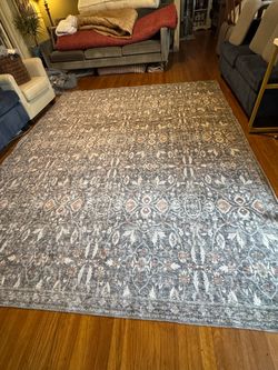 2 TUMBLE 8 ft x 10 Ft WASHABLE Area Rugs