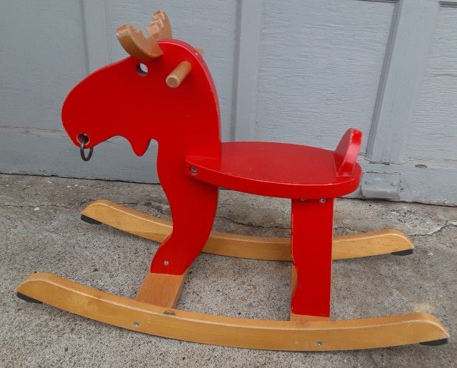 IKEA Red Moose Rocking Rocker Horse