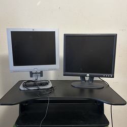2 VGA Monitors 15” And 17”