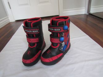 Boys Children's 13 Spider Man Snow Boots