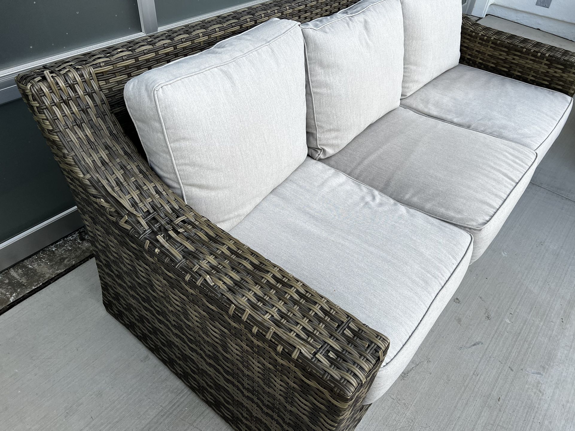 2 Outdoor Couches 82” Long Living Spaces 200 For Both! for Sale in