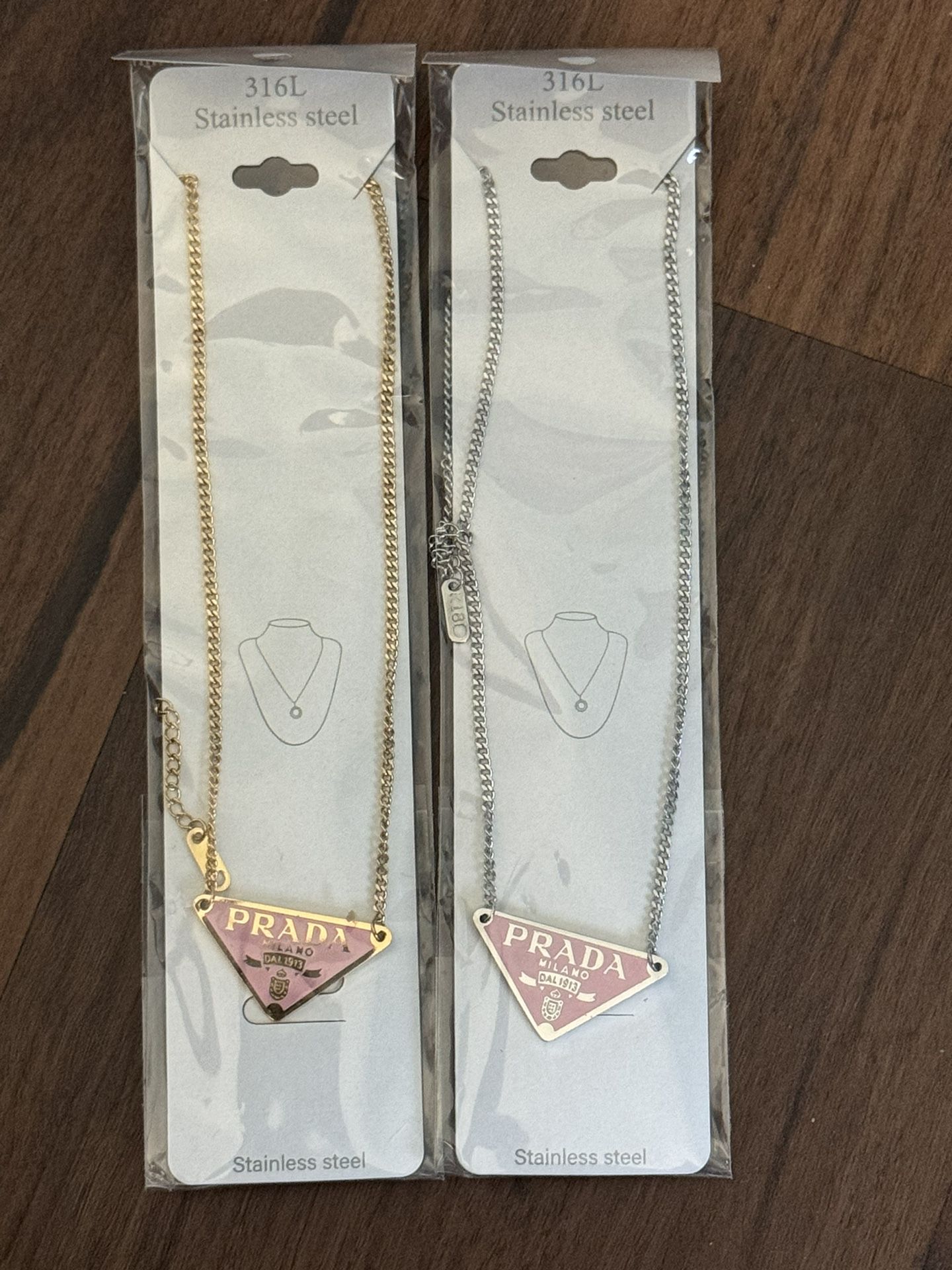Prada Stainless Steel Necklaces