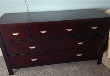 Queen BR set Modern Cherry Wood