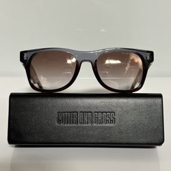New Cutler & Gross 1339S Tortoise Bold Acetate Unisex Sunglasses