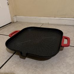 Indoor Electric Grill Pan – Nonstick Griddle w/ Adjustable Temp Probe