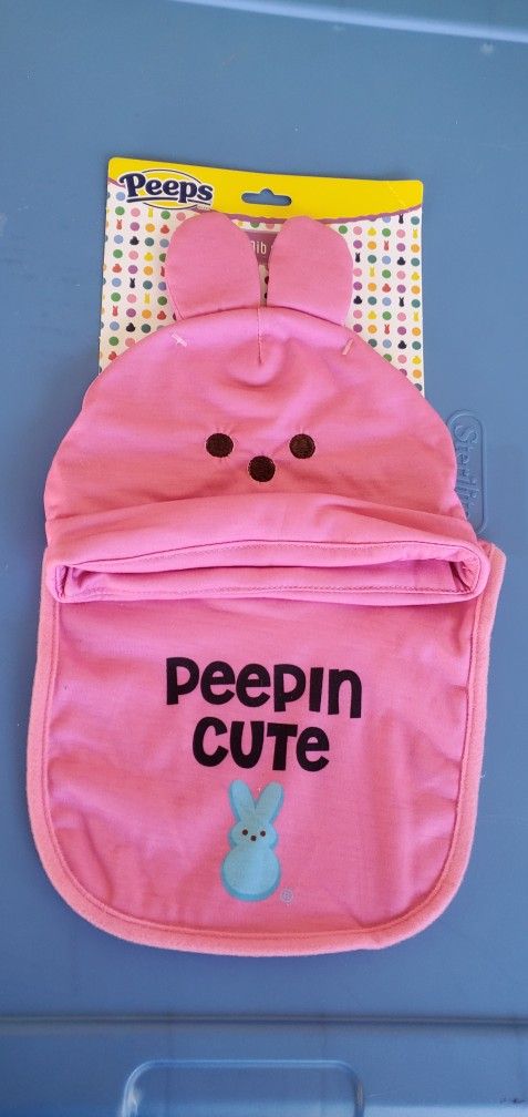 New Easter Peeps Baby Hat & Bib
