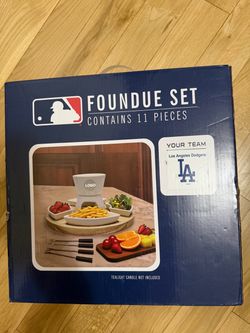 LA Dodgers MLB 11-Piece Fondue Set