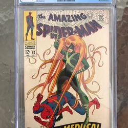 Amazing Spider-Man #62 (1968) CGC 9.2 — O/w to White Pages; Medusa appearance 