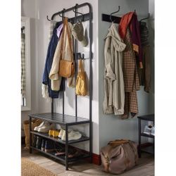 IKEA Metal Shoe Rack With Storage Bench 