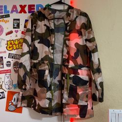Camo windbreaker