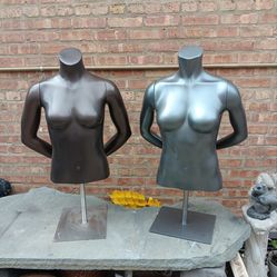 Athletic Female Mannequin Torso Adjustable Height