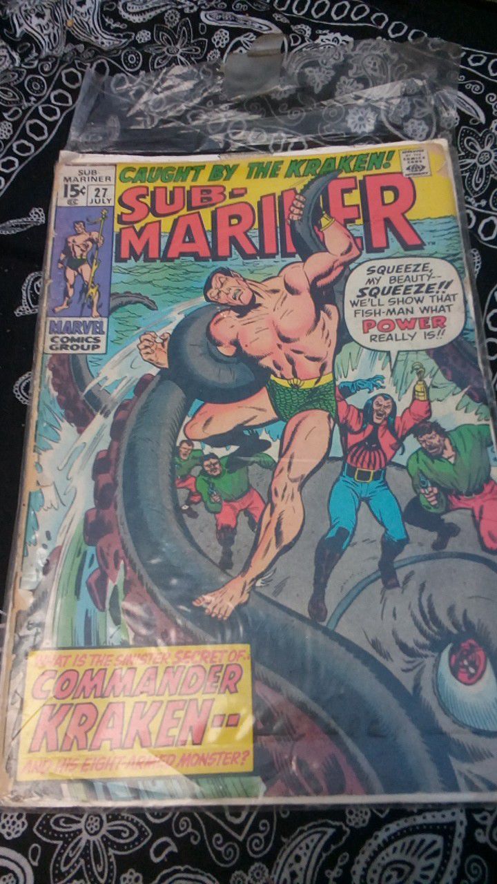 Marvel Comics Sub-Mariner Vol 1, issue #27 (First Appearance Commander Kraken)