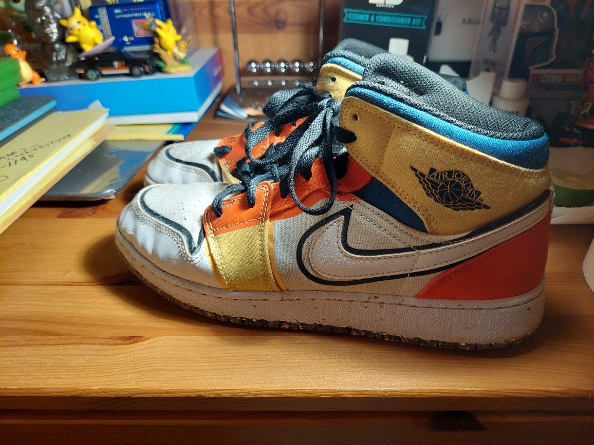 NIKE Air Jordan 1 Mid 'Multi Color Canvas