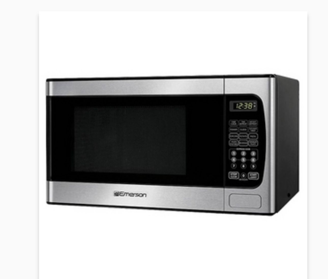Emerson 0.9 cu ft Microwave Oven Stainless Steel