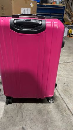 pink suitcase