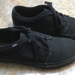 Men’s VANS SNEAKERS BLACK Sz. 10.5 - Great Condition-Retail Price was $85 - Selling For $30.00