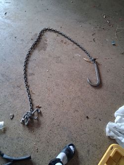 Heavy Duty Steel Tow Chain with J-Hook