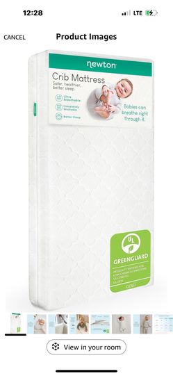 Newton Baby Crib Mattress and Toddler Bed - Ultra-Breathable Proven to Reduce Suffocation Risk, 100% Washable, 2-Stage, Non-Toxic Better Than Organic,