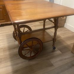 Tea Cart With Wheels
