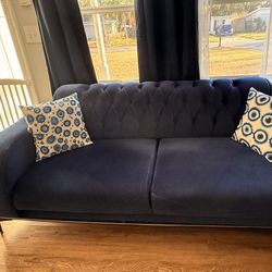 Sofa Set + Curtains 